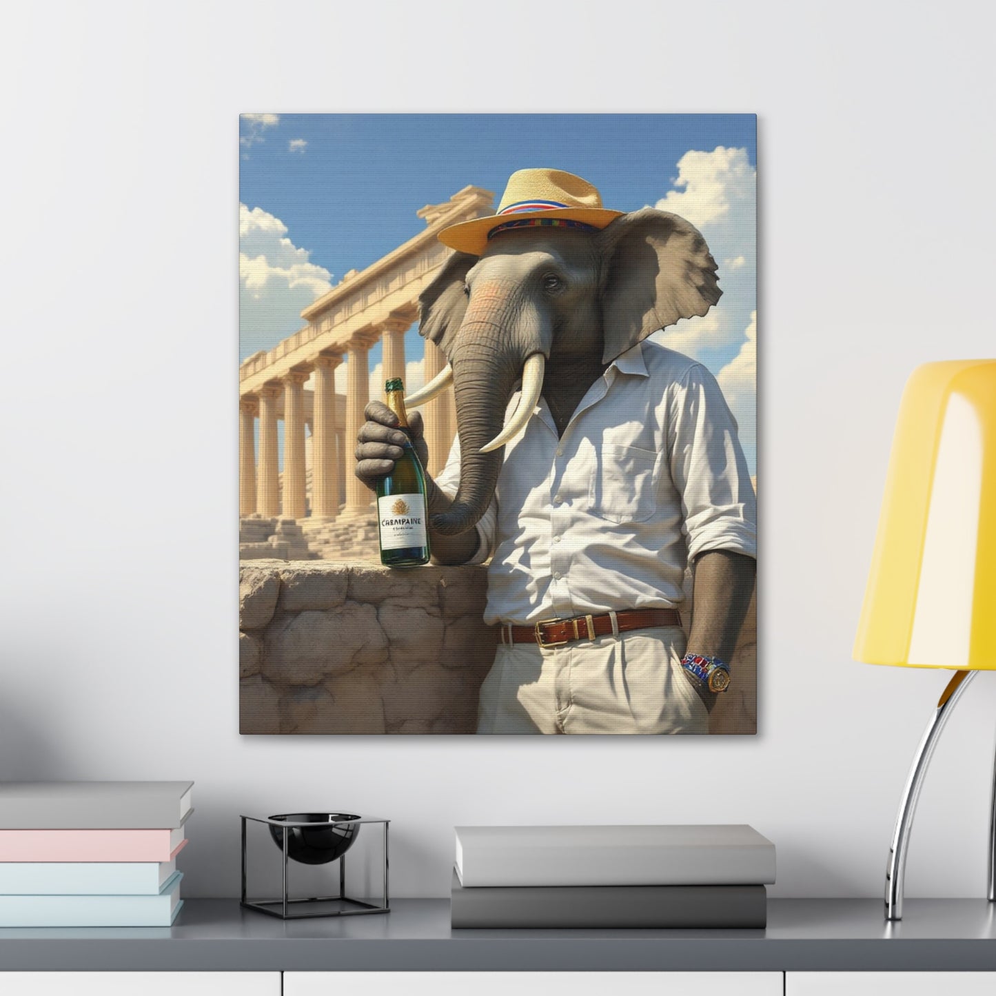Canvas Gallery Wrap - The Havana Elephant - The Athenian Scholar