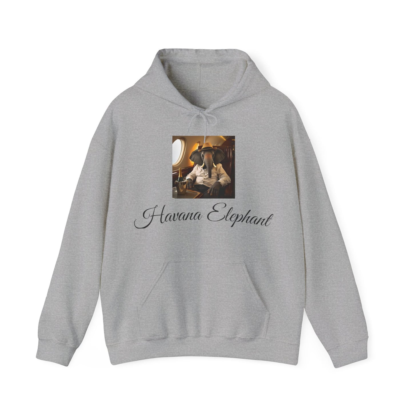 Sweatshirt - Heavy Blend Hooded - Havana Elephant -  First Class Voyager