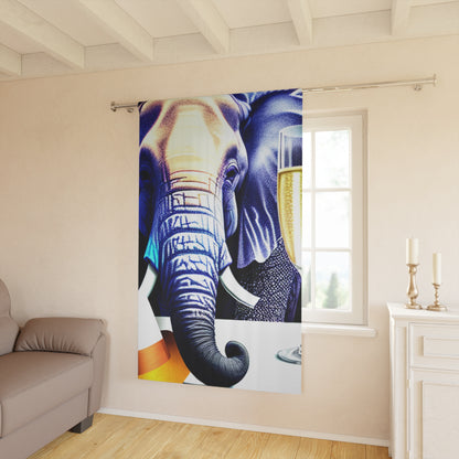 Havan Elephant Window Curtains (1 Piece)