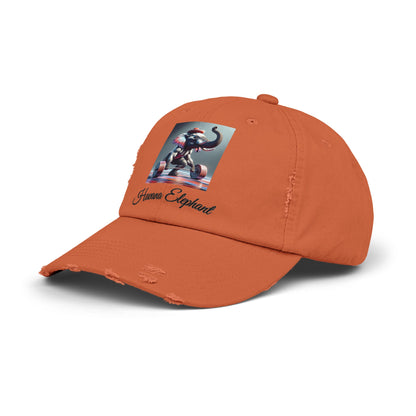 Distressed Cap Unisex  - Havana Elephant  - Muscled Up!