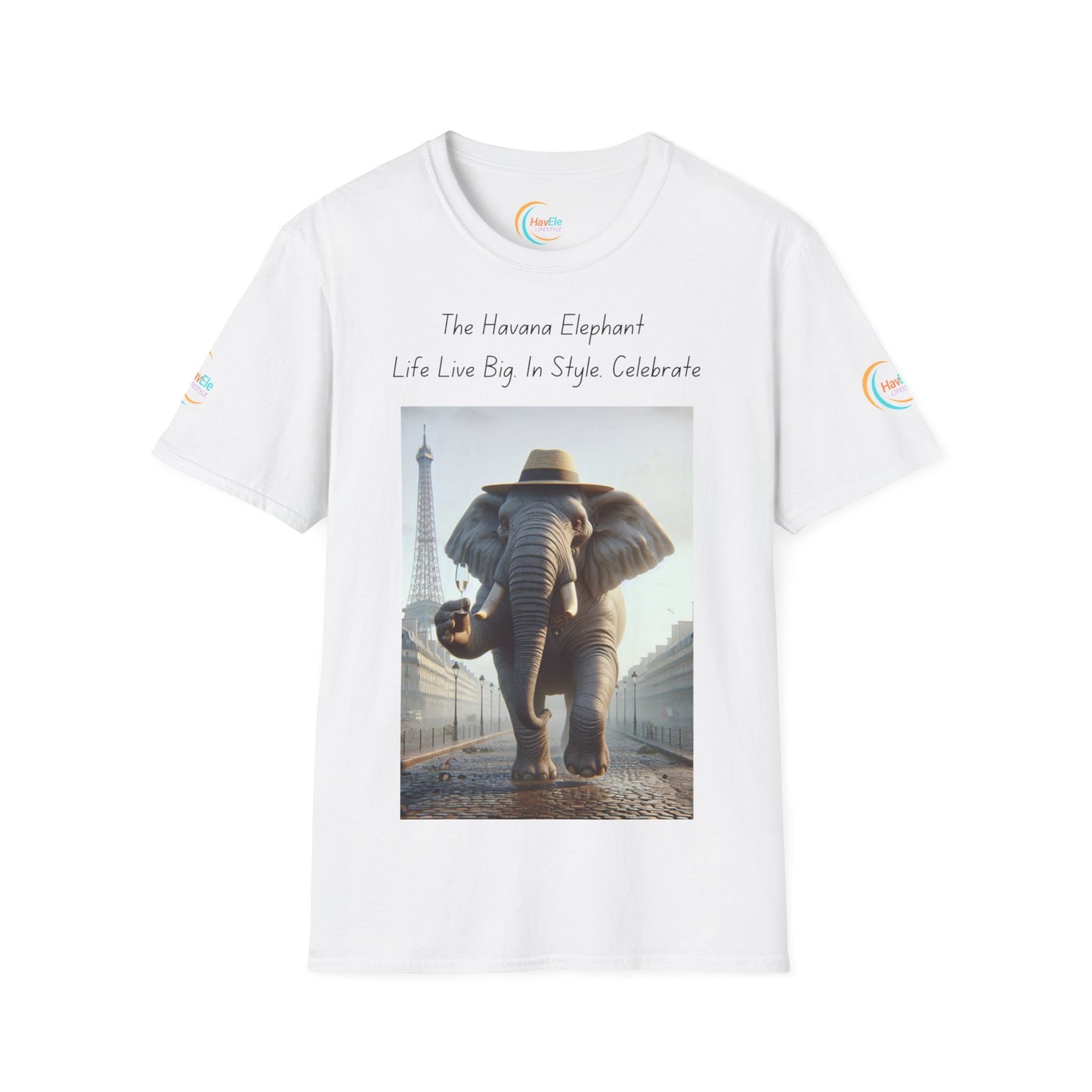 Havana in Paris  Tee - Unisex Softstyle - The Havana Elephant Brand