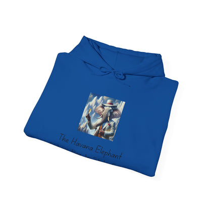 Sweatshirt -  Heavy Blend Hooded - Havana Elephant - Raising a Glass.
