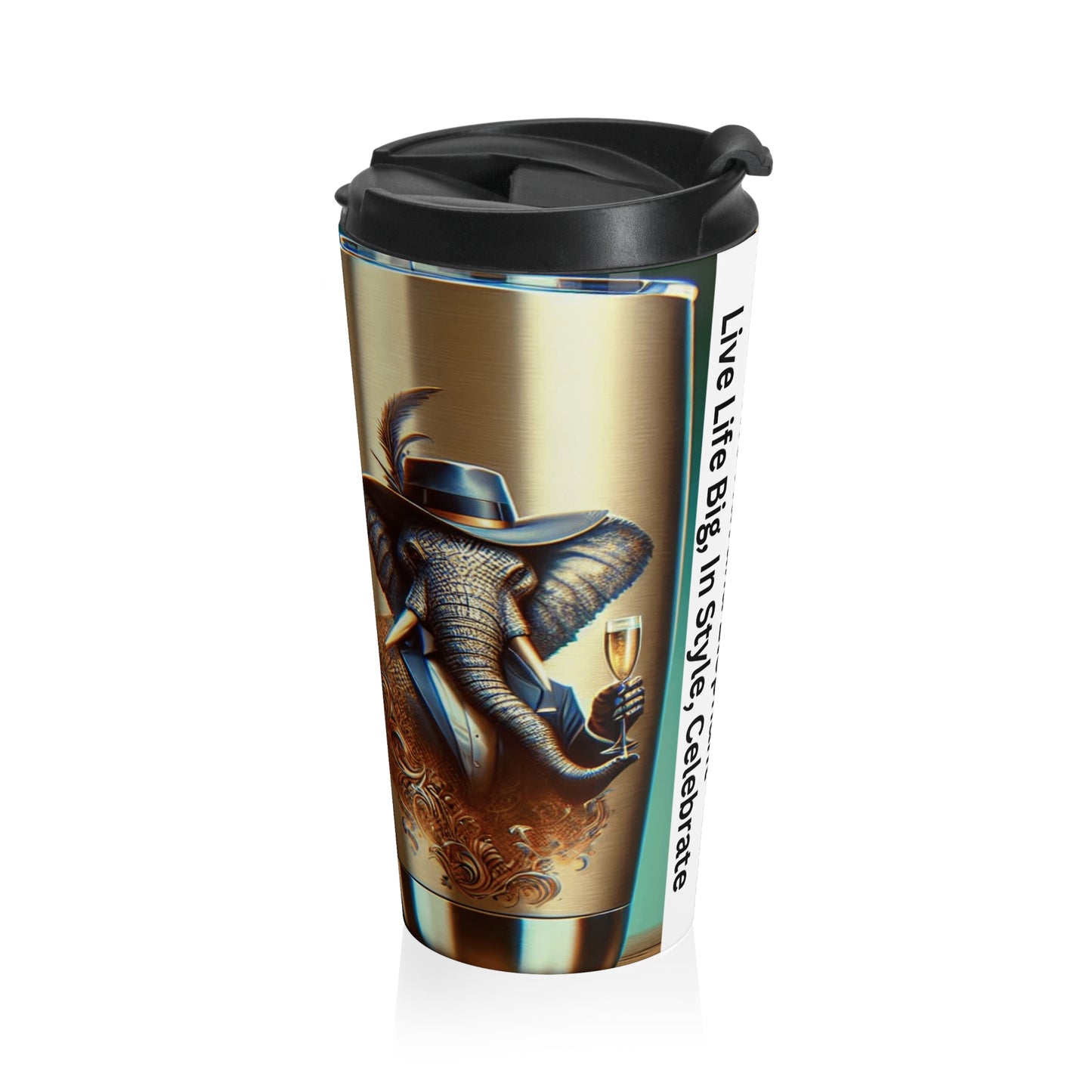 Stainless Steel Travel Mug - The Havana Elephant Brand