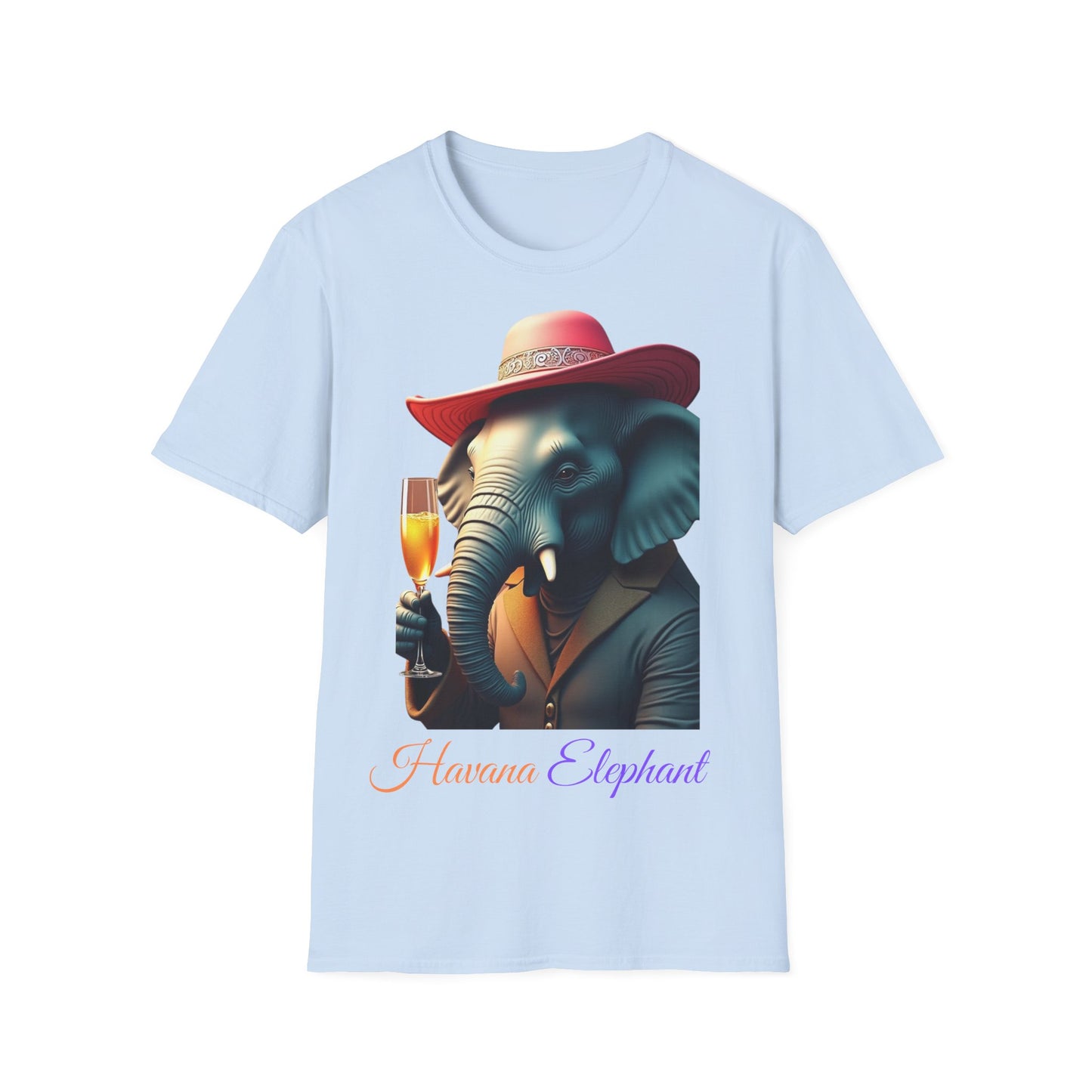 Havana Elephant T-Shirt - The Havana with pink Cuban Hat !