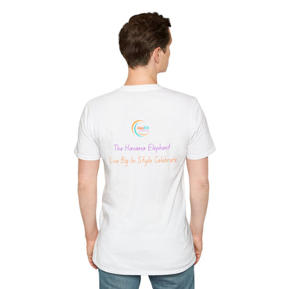 Havana Elephant T-Shirt - The Havana with pink Cuban Hat !