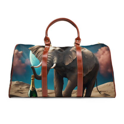 A Waterproof Travel Bag - Havana Elephant themed