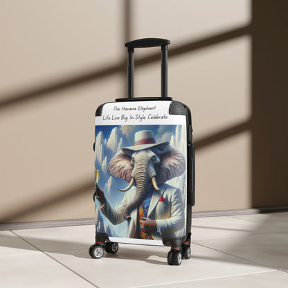 Travel Suitcase - Havana Elephant Stylish Luggage for Fashionable Globetrotters