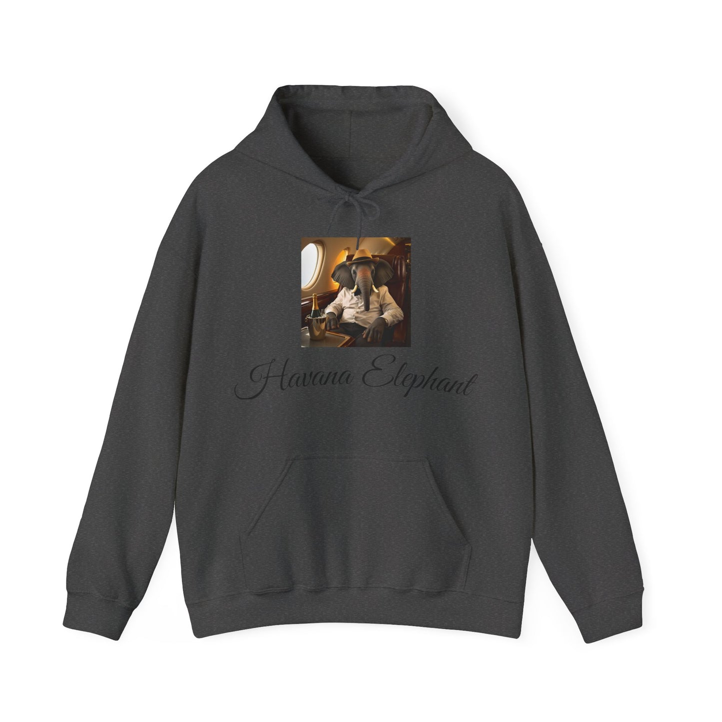 Sweatshirt - Heavy Blend Hooded - Havana Elephant -  First Class Voyager