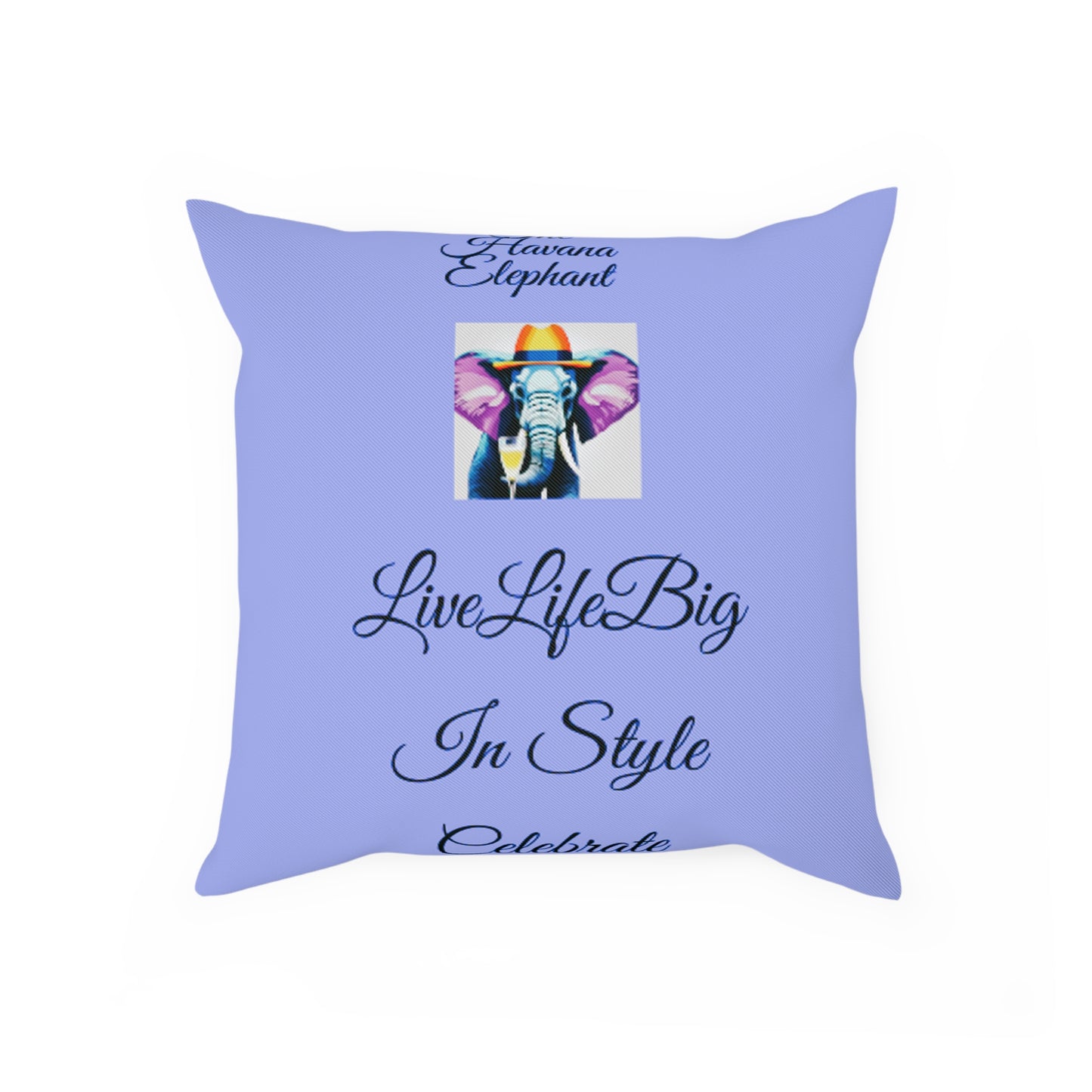 Custom Stylish Havana Elephant Cushion  - Live the Mottoo!