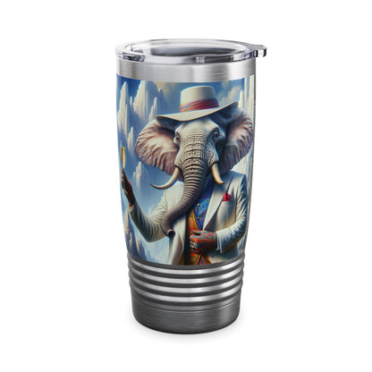 Ringneck Tumbler, 20oz - Classic Havana Elephant - The Pose of Life !