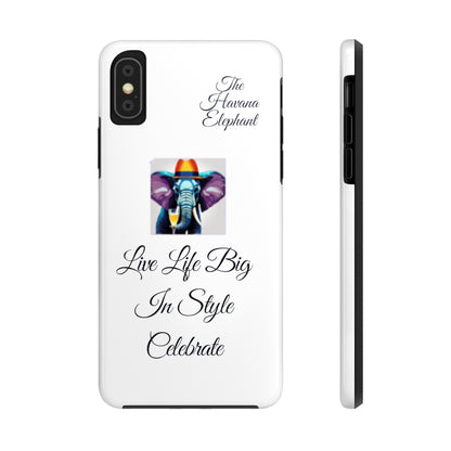 Tough phone case - Havana Elephant logo and motto.....