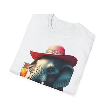 Havana Elephant T-Shirt - The Havana with pink Cuban Hat !