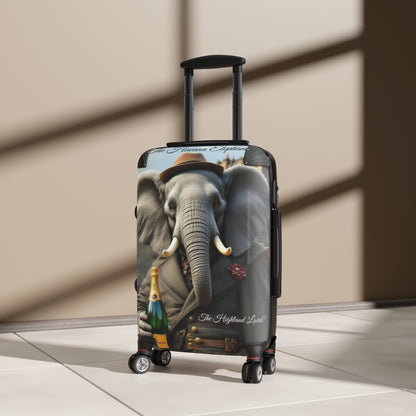 A Havana Elephant Suitcase - The Highland Laird (Captioned)