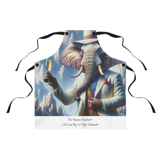 Apron - Havana Elephant themed Apron (AOP)