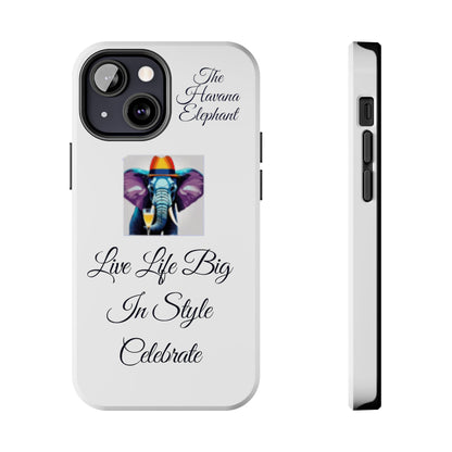 Tough phone case - Havana Elephant logo and motto.....