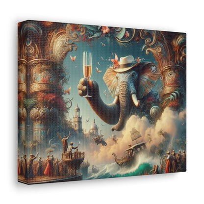 Havana Elephant  - Canvas Gallery Wrap - Havana Elephant - A Fanfare of the Fantastical