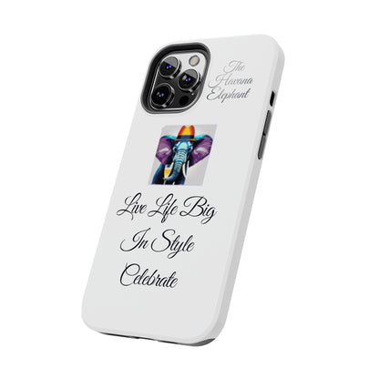 Tough phone case - Havana Elephant logo and motto.....