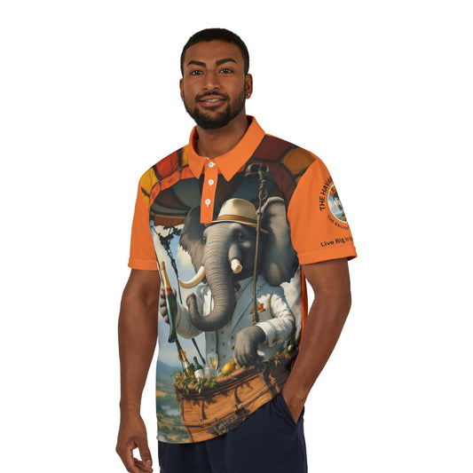Polo Shirt  Unisex -  The Havana Elephant - The Balloon Voyager