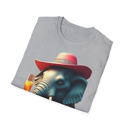 Havana Elephant T-Shirt - The Havana with pink Cuban Hat !