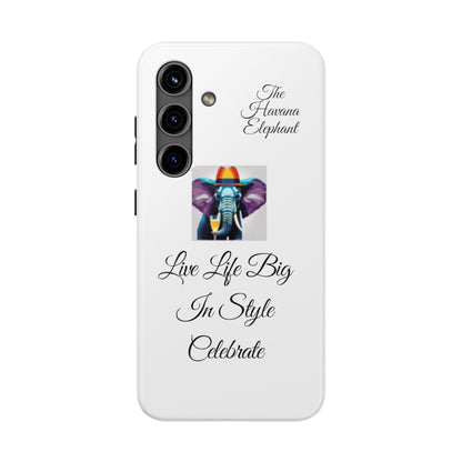 Tough phone case - Havana Elephant logo and motto.....