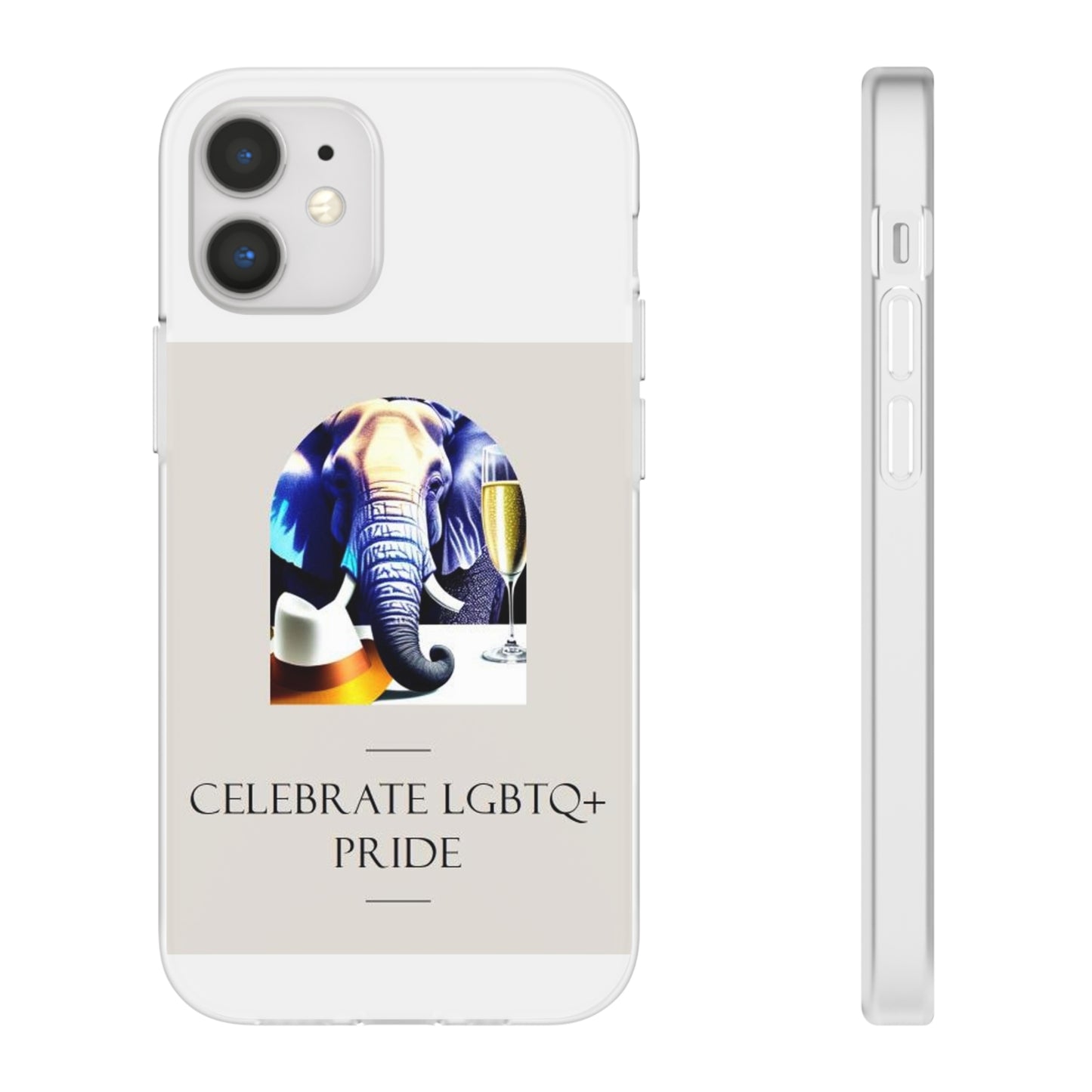 Iphone Elephant themed Flexi Case