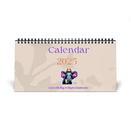 Desk Calendar  - Simplex - (2025 grid)