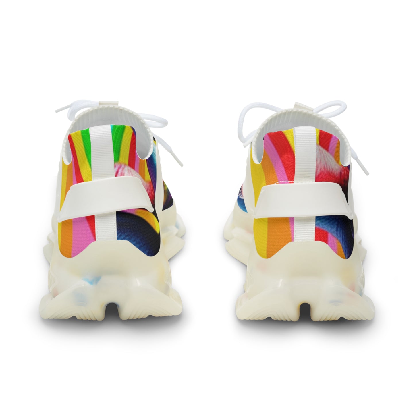 Rainbow Elephant Men's Mesh Sneakers