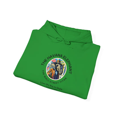 Sweatshirt -  Heavy Blend Hooded  - Havana Elephant -The Wall Street Titan