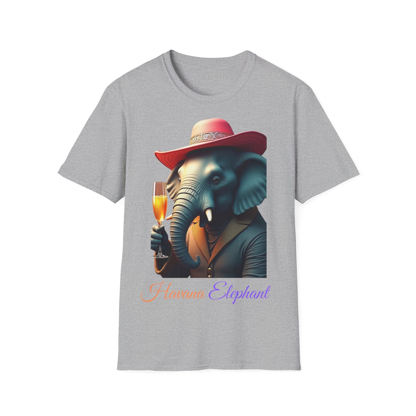 Havana Elephant T-Shirt - The Havana with pink Cuban Hat !