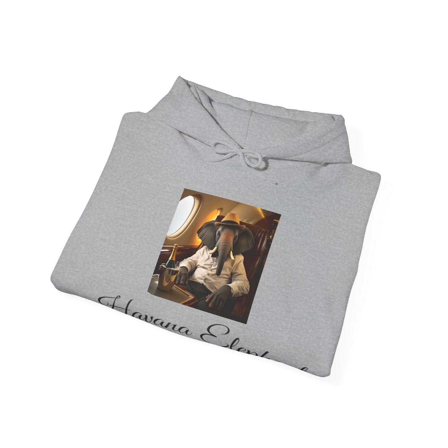 Sweatshirt - Heavy Blend Hooded - Havana Elephant -  First Class Voyager