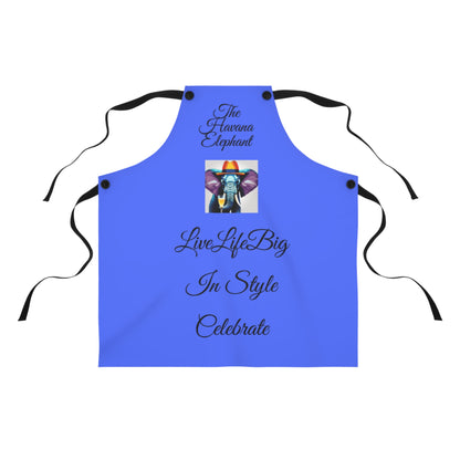 Stunning Havana Elephant themed Apron (AOP) - Live Life Big !