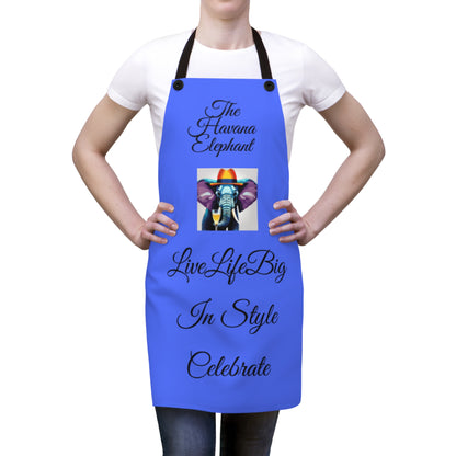 Stunning Havana Elephant themed Apron (AOP) - Live Life Big !