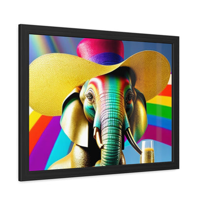 Rainbow Havana Elephant Framed Posters