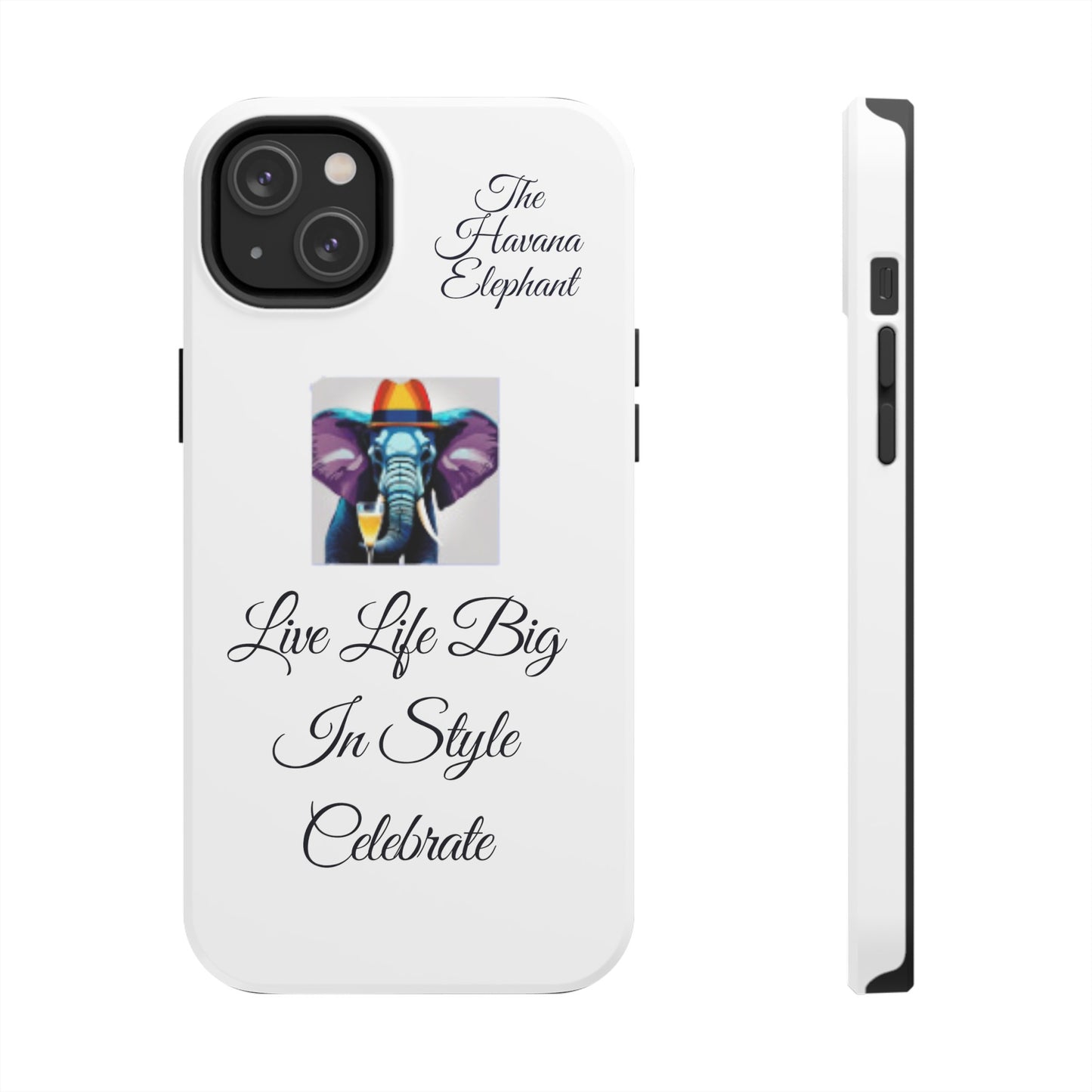 Tough phone case - Havana Elephant logo and motto.....