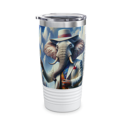 Ringneck Tumbler, 20oz - Classic Havana Elephant - The Pose of Life !