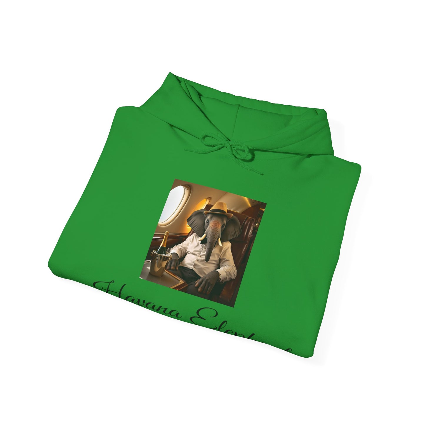 Sweatshirt - Heavy Blend Hooded - Havana Elephant -  First Class Voyager