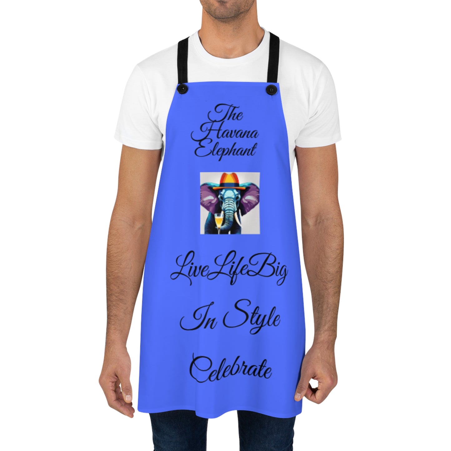 Stunning Havana Elephant themed Apron (AOP) - Live Life Big !