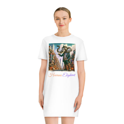 Spinner T-Shirt Dress - Havana Elephant branded