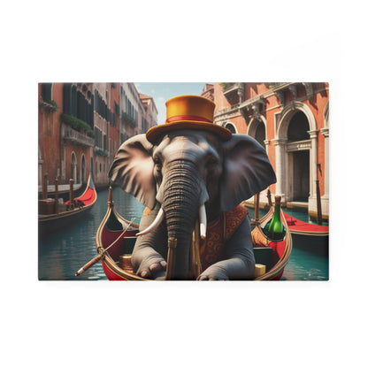Havana Elephant Gondola trip -  Button Magnet, Rectangle (1 & 10 pcs)