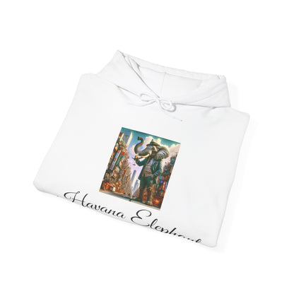 Sweatshirt -Heavy Blend Hooded  -  Havana Elephant - Tokyo