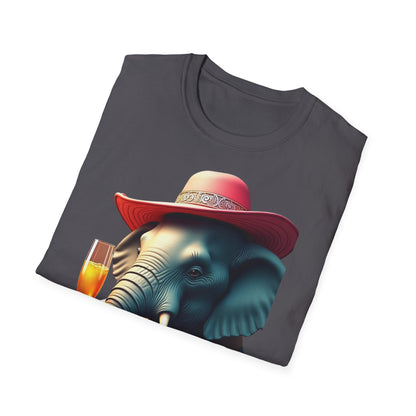 Havana Elephant T-Shirt - The Havana with pink Cuban Hat !