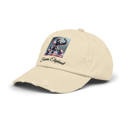 Distressed Cap Unisex  - Havana Elephant  - Muscled Up!