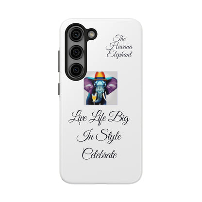 Tough phone case - Havana Elephant logo and motto.....