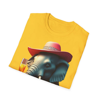 Havana Elephant T-Shirt - The Havana with pink Cuban Hat !