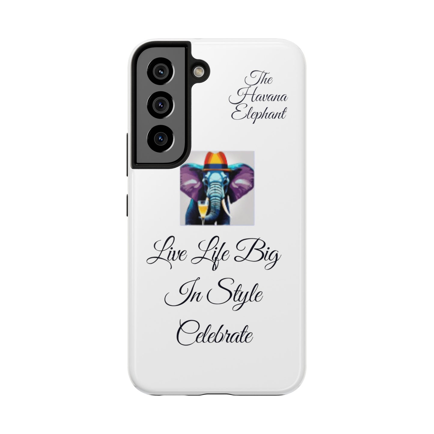 Tough phone case - Havana Elephant logo and motto.....