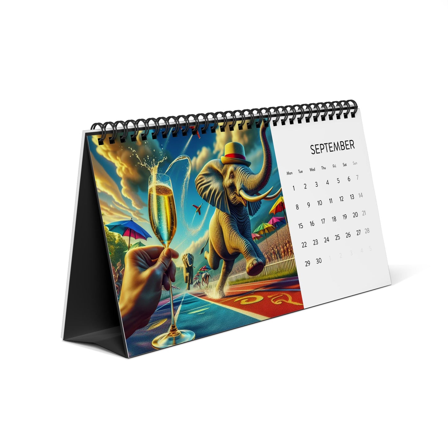 Desk Calendar  - Simplex - (2025 grid)