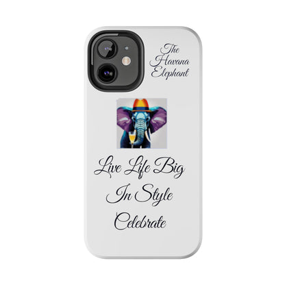 Tough phone case - Havana Elephant logo and motto.....