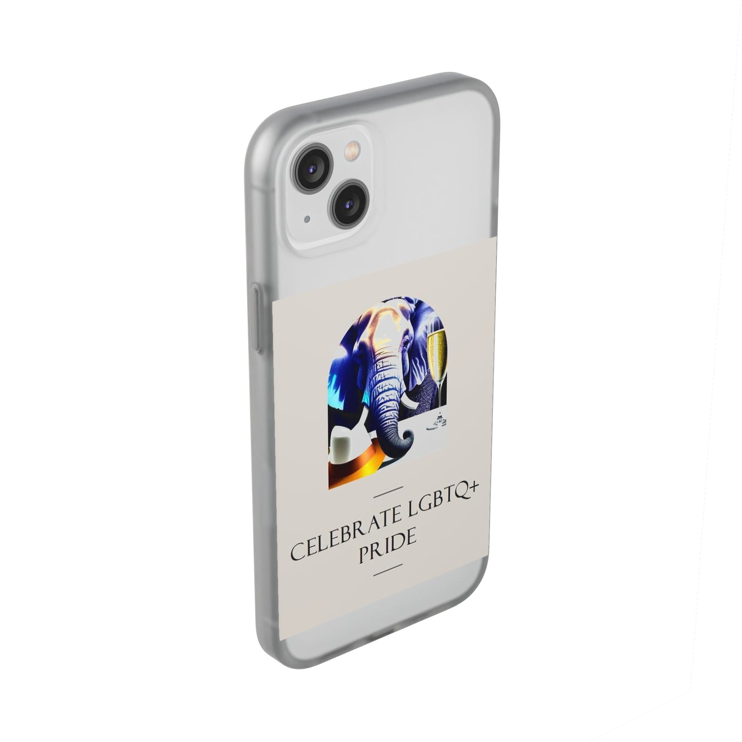 Iphone Elephant themed Flexi Case