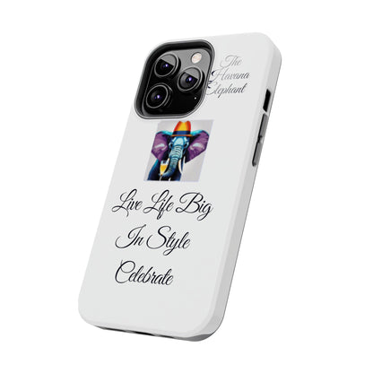 Tough phone case - Havana Elephant logo and motto.....