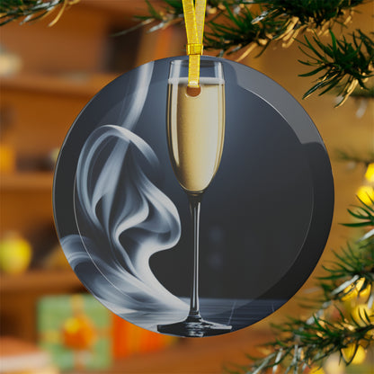 Glass of champagne glass Ornament!